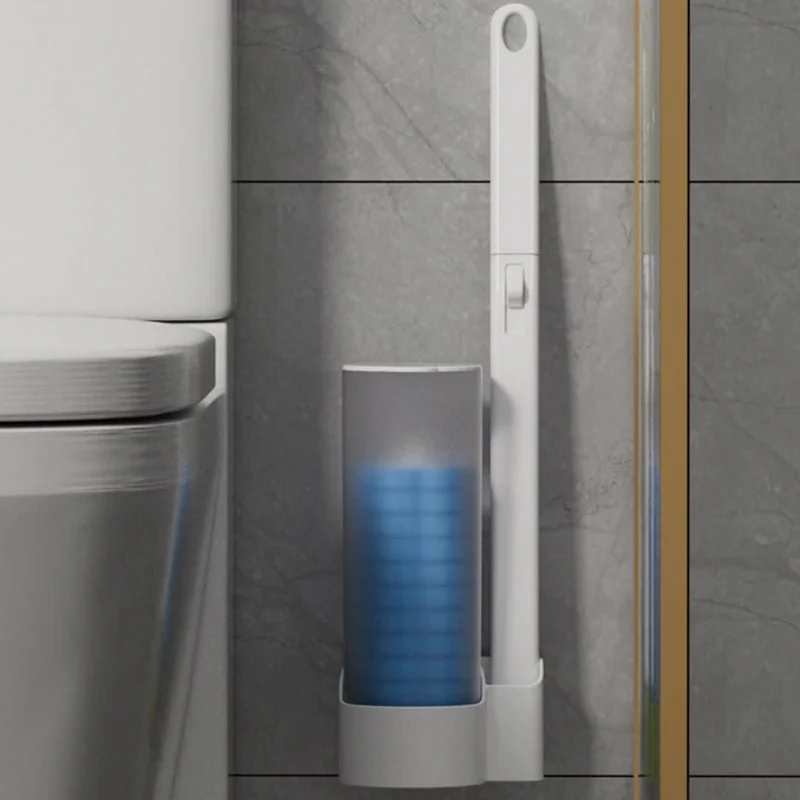 CleanDrop™ | Toilettenbürste mit 12 Einwegköpfen - Image 2