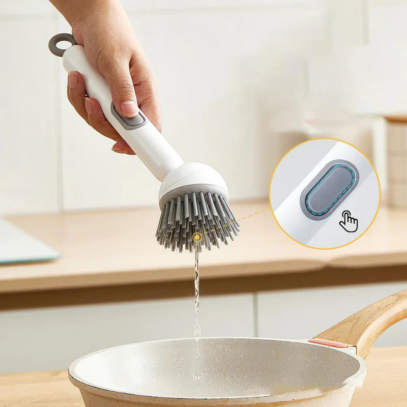 FlexiClean™ | Drehbare Topfbürste mit Seifenspender - Image 4