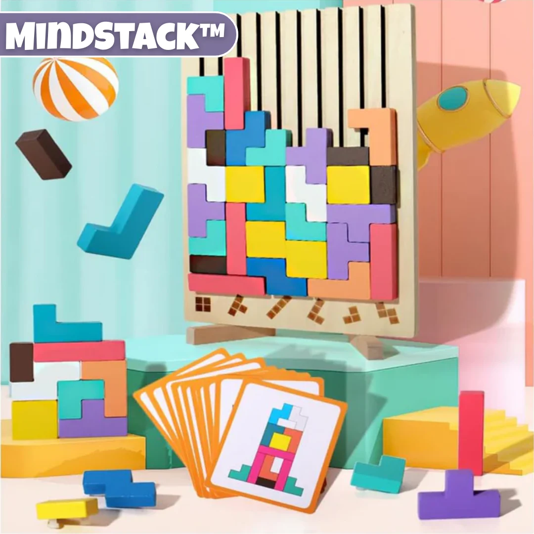 MindStack™ - Holzpuzzle Spiel