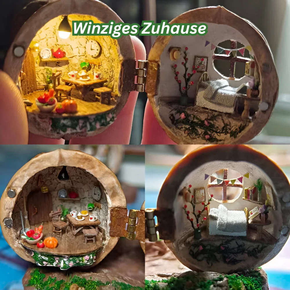 NutNook™ - Walnuss-Schalen Miniatur-Deko - Image 5