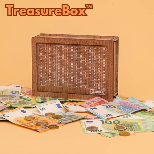 TreasureBox⢠- Sparbox mit Sparziel